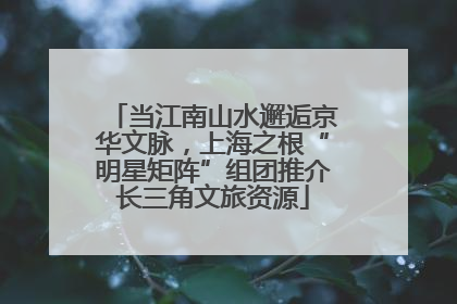 当江南山水邂逅京华文脉，上海之根“明星矩阵”组团推介长三角文旅资源