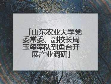 山东农业大学党委常委、副校长周玉玺率队到鱼台开展产业调研