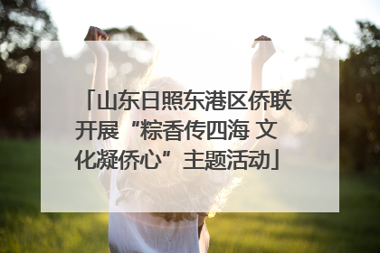 山东日照东港区侨联开展“粽香传四海 文化凝侨心”主题活动