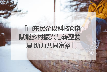 山东民企以科技创新赋能乡村振兴与转型发展 助力共同富裕