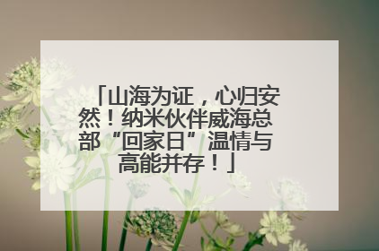 山海为证，心归安然！纳米伙伴威海总部“回家日”温情与高能并存！