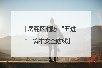 岳麓区消防 “五进” 筑牢安全防线