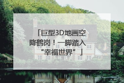 巨型3D地画空降鹤岗！一脚踏入“幸福世界”