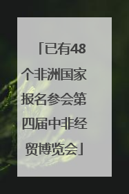 已有48个非洲国家报名参会第四届中非经贸博览会