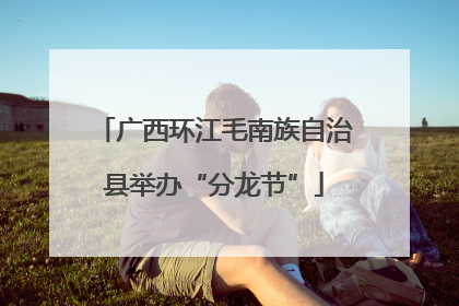 广西环江毛南族自治县举办“分龙节”
