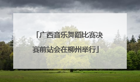 广西音乐舞蹈比赛决赛前站会在柳州举行