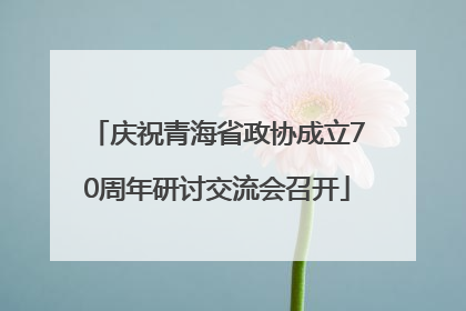 庆祝青海省政协成立70周年研讨交流会召开