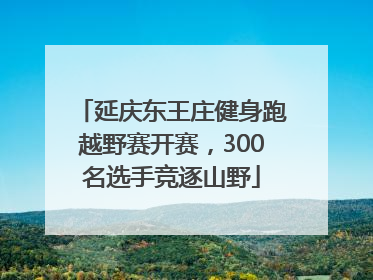 延庆东王庄健身跑越野赛开赛，300名选手竞逐山野