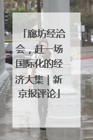廊坊经洽会，赶一场国际化的经济大集｜新京报评论