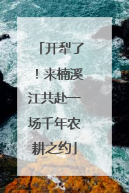 开犁了！来楠溪江共赴一场千年农耕之约