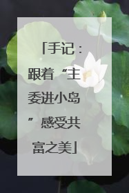 手记：跟着“主委进小岛”感受共富之美