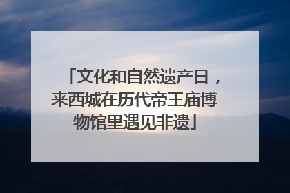 文化和自然遗产日，来西城在历代帝王庙博物馆里遇见非遗