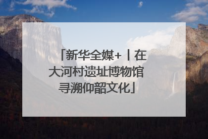 新华全媒+丨在大河村遗址博物馆寻溯仰韶文化