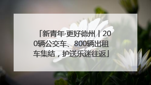 新青年·更好德州丨200辆公交车、800辆出租车集结，护送乐迷往返