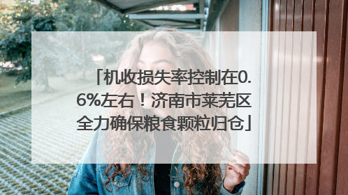 机收损失率控制在0.6%左右！济南市莱芜区全力确保粮食颗粒归仓