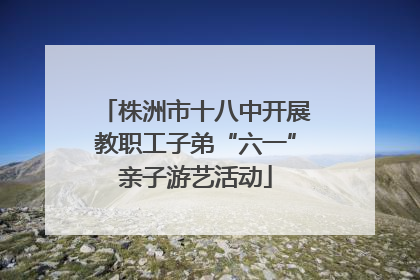 株洲市十八中开展教职工子弟“六一”亲子游艺活动
