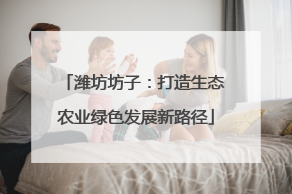 潍坊坊子：打造生态农业绿色发展新路径