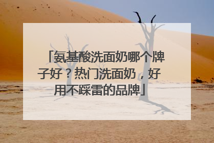 氨基酸洗面奶哪个牌子好？热门洗面奶，好用不踩雷的品牌