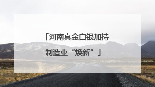 河南真金白银加持制造业“焕新”