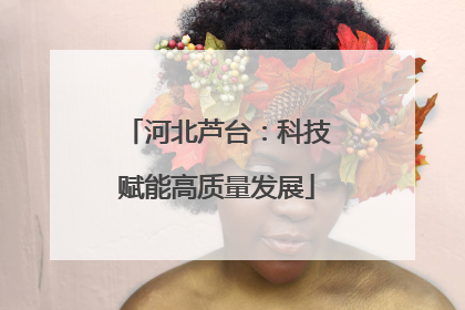 河北芦台：科技赋能高质量发展