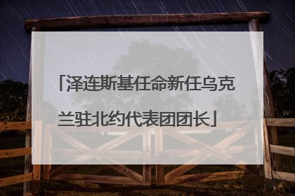 泽连斯基任命新任乌克兰驻北约代表团团长