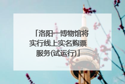 洛阳一博物馆将实行线上实名购票服务(试运行)