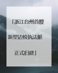 浙江台州首艘新型边检执法艇正式归建