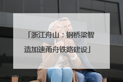 浙江舟山：钢桥梁智造加速甬舟铁路建设