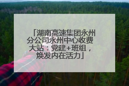 湖南高速集团永州分公司永州中心收费大站：党建+班组，焕发内在活力