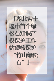 湖北省十堰市首个绿松石知识产权保护工作站硬核保护“竹山绿松石”