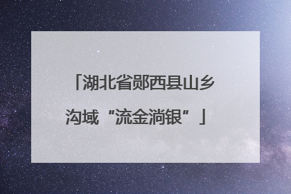 湖北省郧西县山乡沟域“流金淌银”