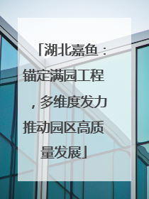 湖北嘉鱼：锚定满园工程，多维度发力推动园区高质量发展