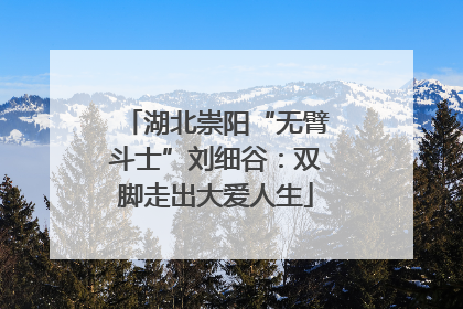 湖北崇阳“无臂斗士”刘细谷：双脚走出大爱人生