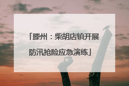 滕州：柴胡店镇开展防汛抢险应急演练