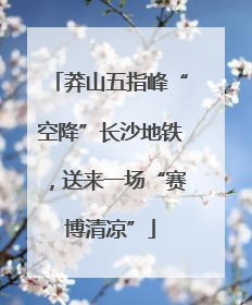 莽山五指峰“空降”长沙地铁，送来一场“赛博清凉”