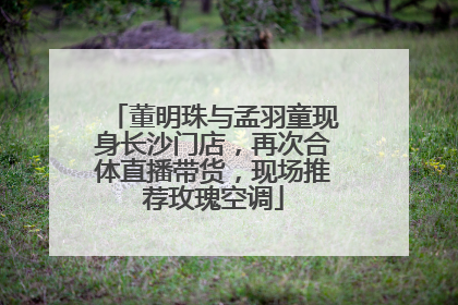 董明珠与孟羽童现身长沙门店，再次合体直播带货，现场推荐玫瑰空调