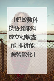 蚂蚁数科携协鑫能科成立蚂蚁鑫能 推进能源智能化