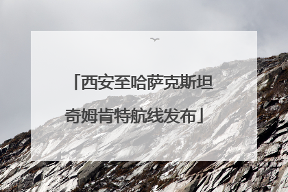 西安至哈萨克斯坦奇姆肯特航线发布