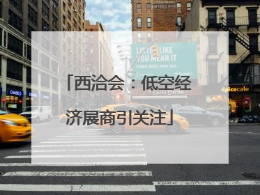 西洽会：低空经济展商引关注