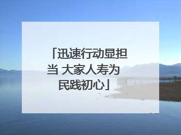 迅速行动显担当 大家人寿为民践初心