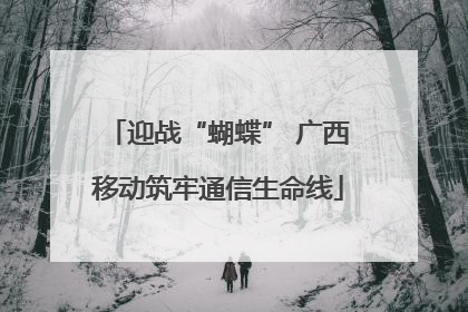 迎战“蝴蝶” 广西移动筑牢通信生命线