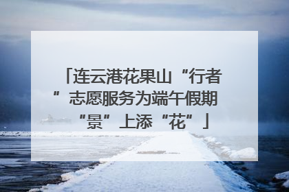 连云港花果山“行者”志愿服务为端午假期“景”上添“花”