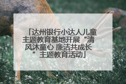 达州银行小达人儿童主题教育基地开展“清风沐童心 廉洁共成长”主题教育活动