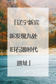 辽宁新宾新发现九处旧石器时代遗址