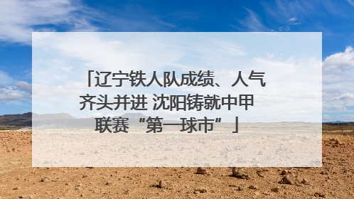 辽宁铁人队成绩、人气齐头并进 沈阳铸就中甲联赛“第一球市”
