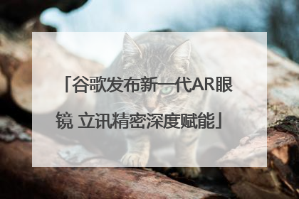 谷歌发布新一代AR眼镜 立讯精密深度赋能