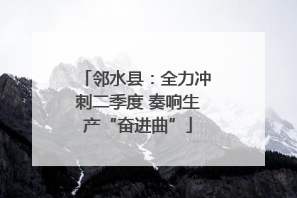 邻水县：全力冲刺二季度 奏响生产“奋进曲”