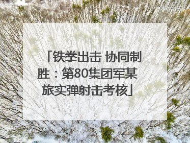 铁拳出击 协同制胜：第80集团军某旅实弹射击考核