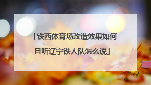 铁西体育场改造效果如何 且听辽宁铁人队怎么说