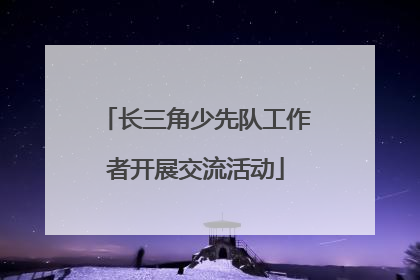长三角少先队工作者开展交流活动